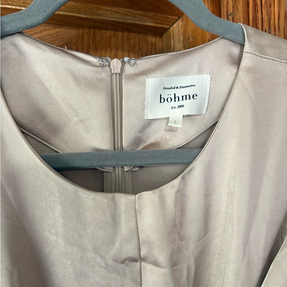 Bohme Rosalind Midi Dress in Champagne - Picture 4 of 4